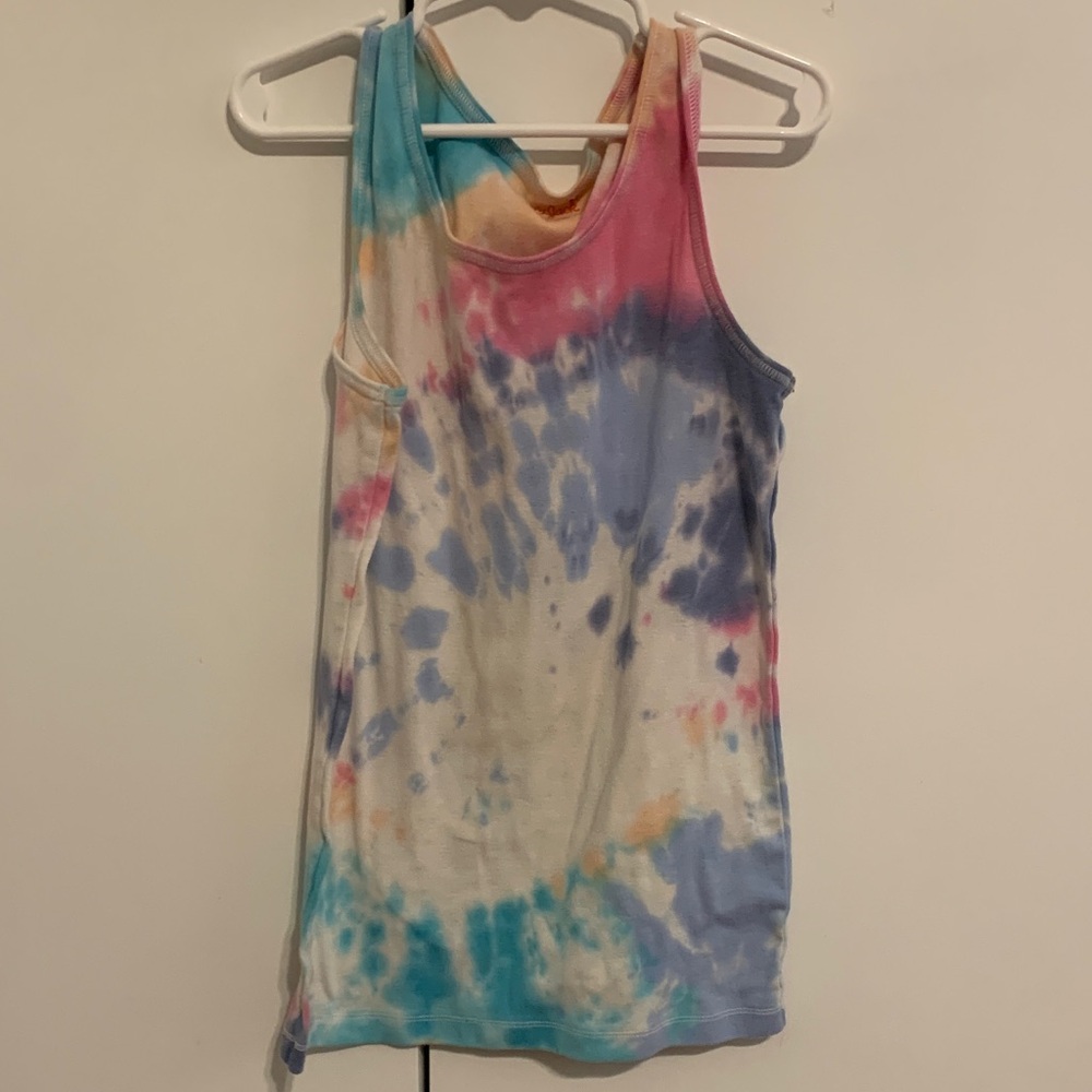 Cat & Jack Multicolor Tie-Dye Tank Top size large 10/12